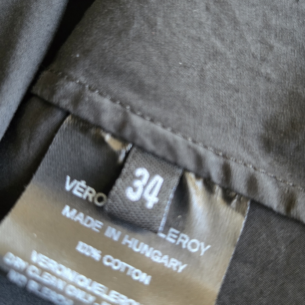 Veronique Leroy V-Neck Long Black Minimalist quiet luxury dress pockets size XXS - Picture 2 of 12